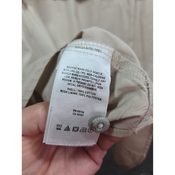 Columbia PFG Fishing Short Sleeve Button Up Shirt Vented Cotton Kahki Men's 3X - Picture 11 of 12